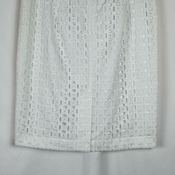 Banana Republic White 100% Cotton Embroidered Lace‎ Cottage Skirt NWOT Size 10 - Picture 6 of 11